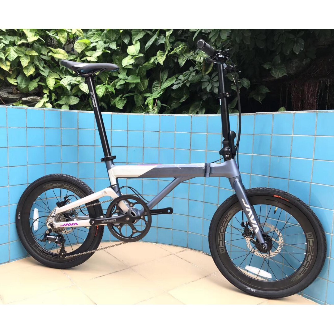 Java Neo 2 folding Bike Gunmetal Grey White Sports Equipment