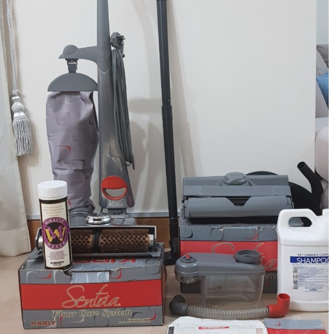 Kirby Sentia Vacuum Cleaner With Floor Care And Carpet Care Systems Furniture Home Living Cleaning Homecare Supplies Cleaning Tools Supplies On Carousell