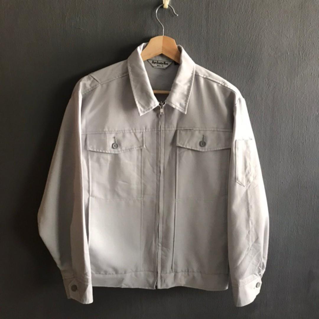 Mens grey work jacket Outlet