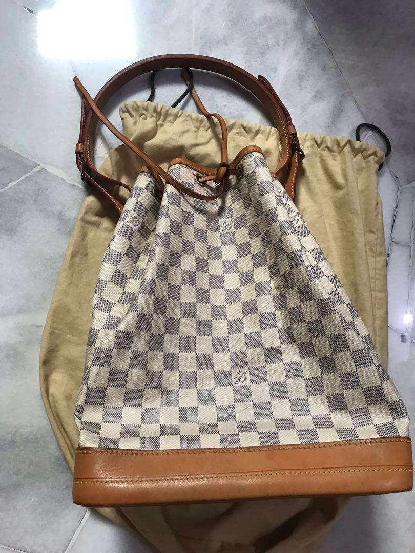 Louis Vuitton Noe Damier Azur Bucket Bag, Luxury, Bags & Wallets