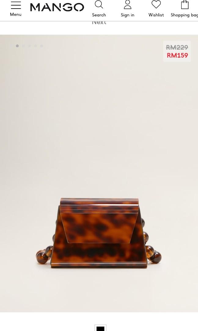 Mango shop tortoiseshell bag