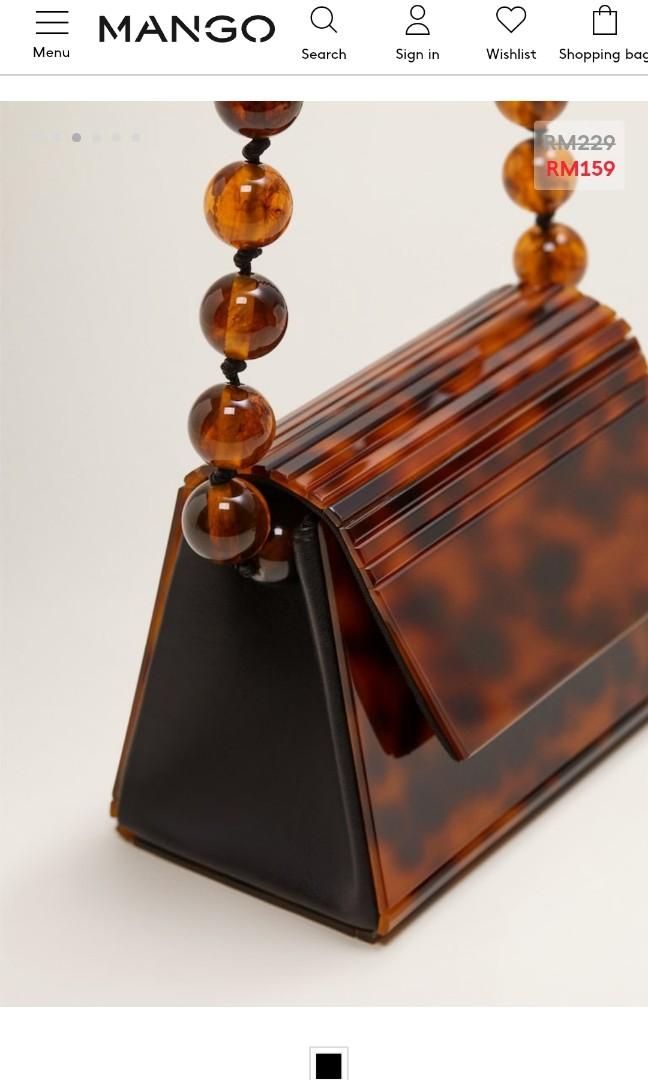 Mango Mini beaded methacrylate bag