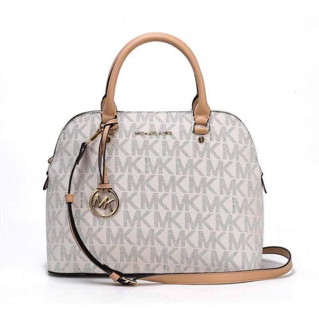 mk bags white