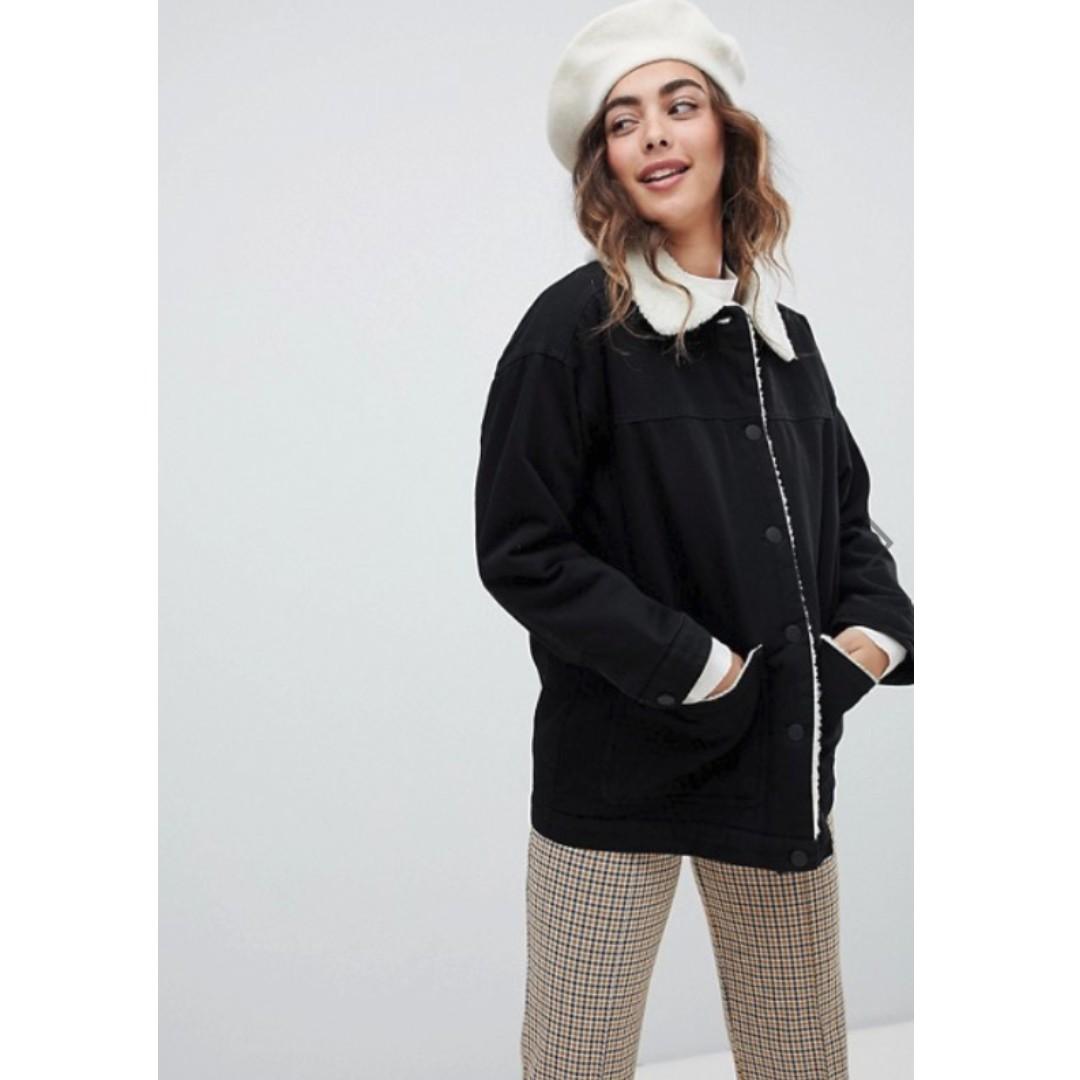 Monki Borg Denim Trucker Jacket