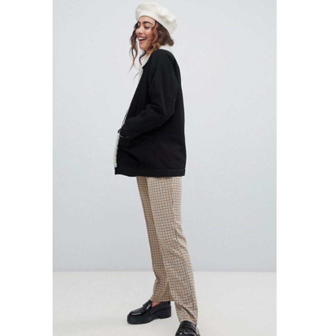 Monki borg denim cheap trucker jacket