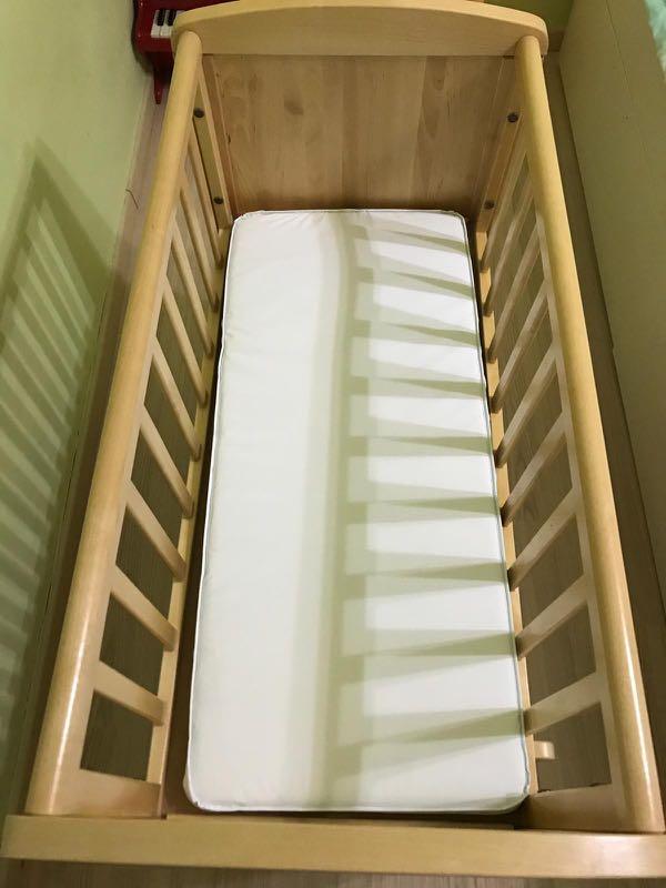 Mothercare Deluxe Gliding Crib Natural, Babies & Kids, Baby Nursery