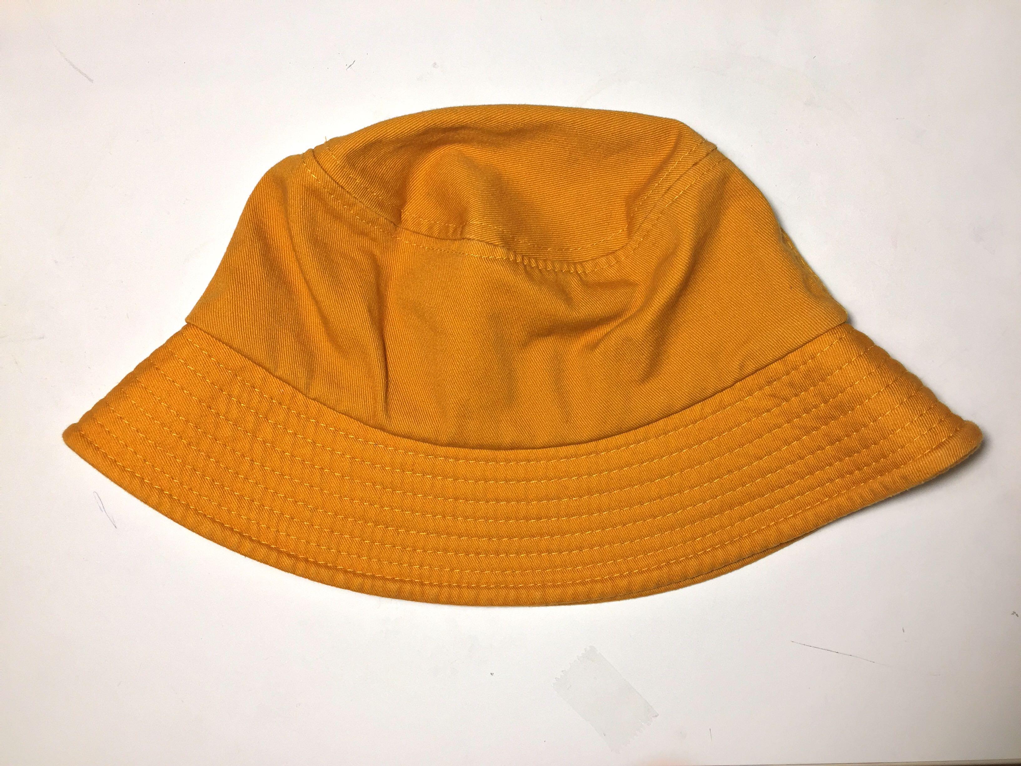 mustard yellow bucket hat, Women's 