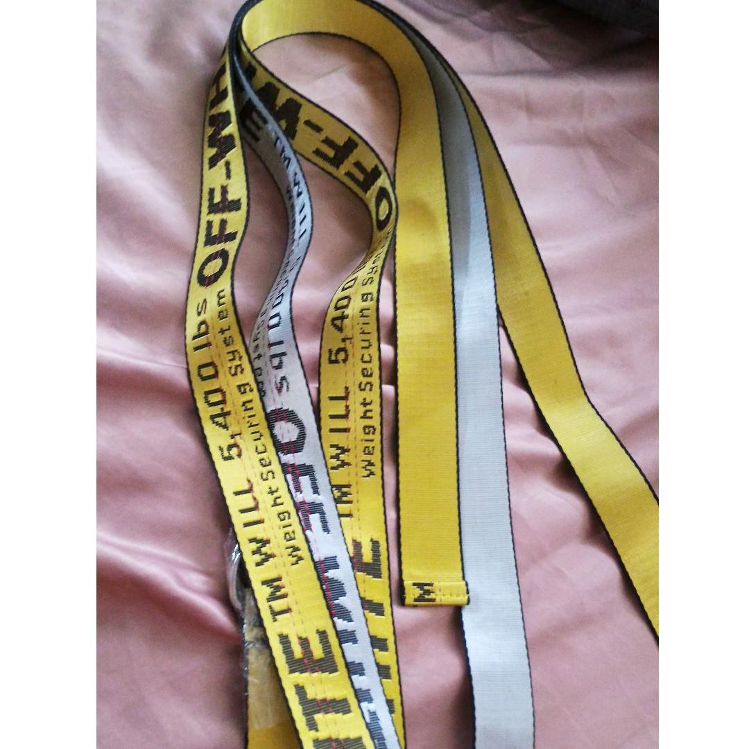 Off White (insp.) Yellow Industrial Belt (Category: Belts) located in Quezon City. Submitted by raellarina (Listing ID 235260980, Image 3). Description: brand new!.