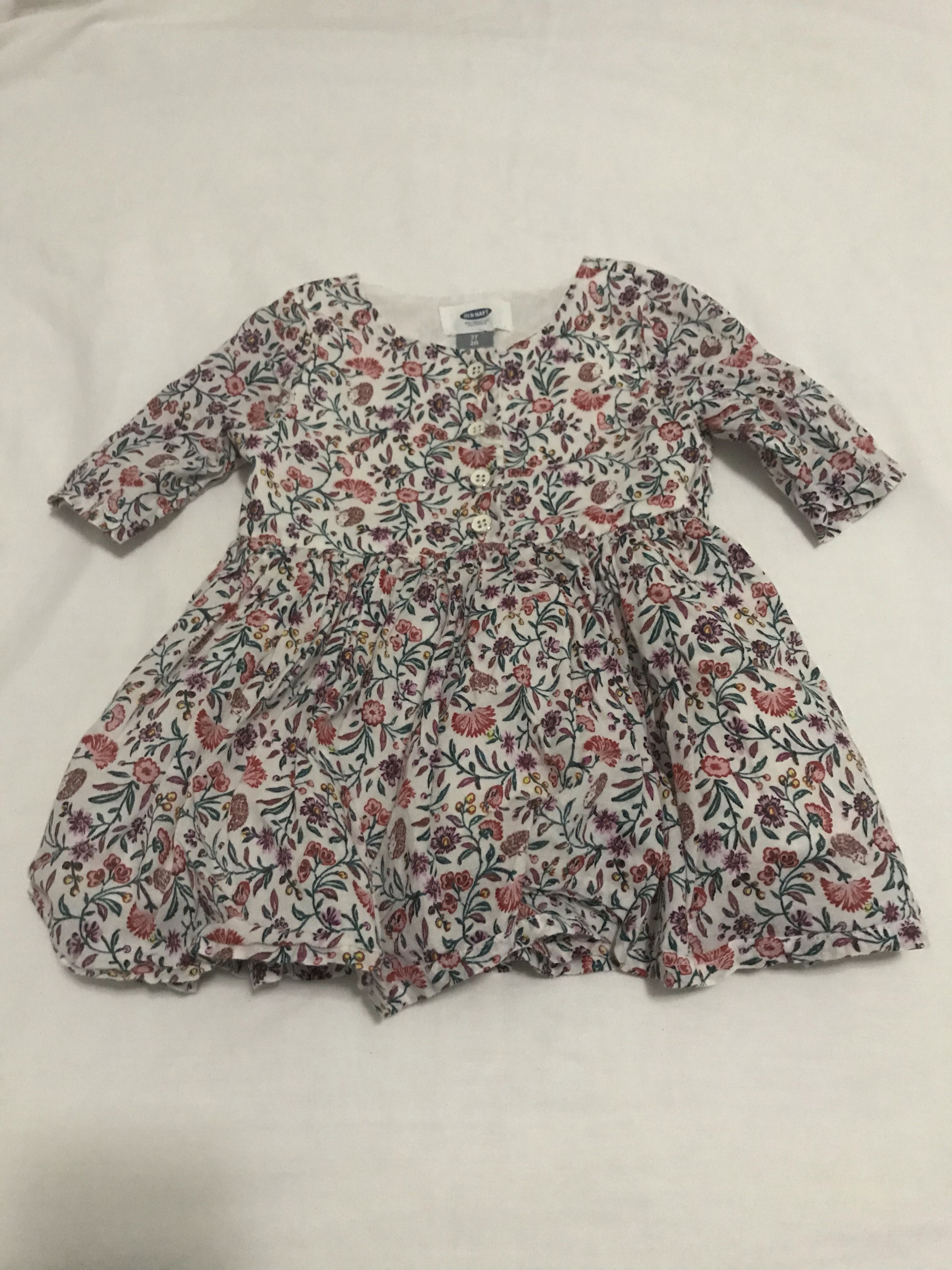 Old Navy Floral Dress White Girls Kids 2t Babies Kids Girls Apparel 1 To 3 Years On Carousell