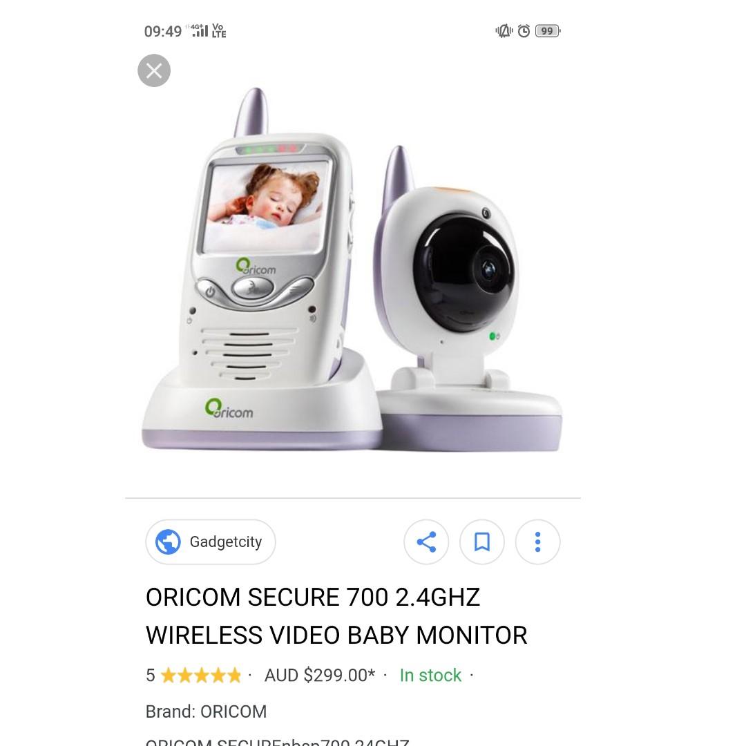 oricom baby monitor black screen
