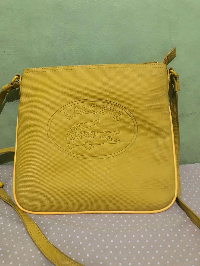 Lacoste sling bag yellow clearance