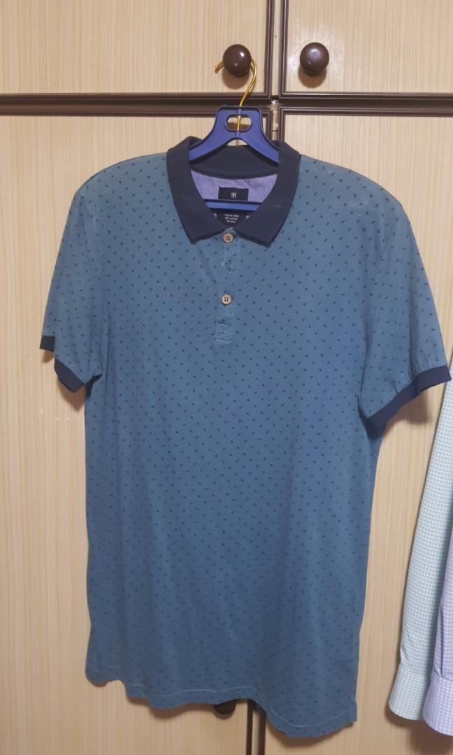 Patterned Polo (Category: Tshirts & Polo Shirts) located in Singapore. Submitted by clothes4flea (Listing ID 235234198, Image 1). Description: Selling s size cotton on vintage polo. worn once. now doesn't fit..