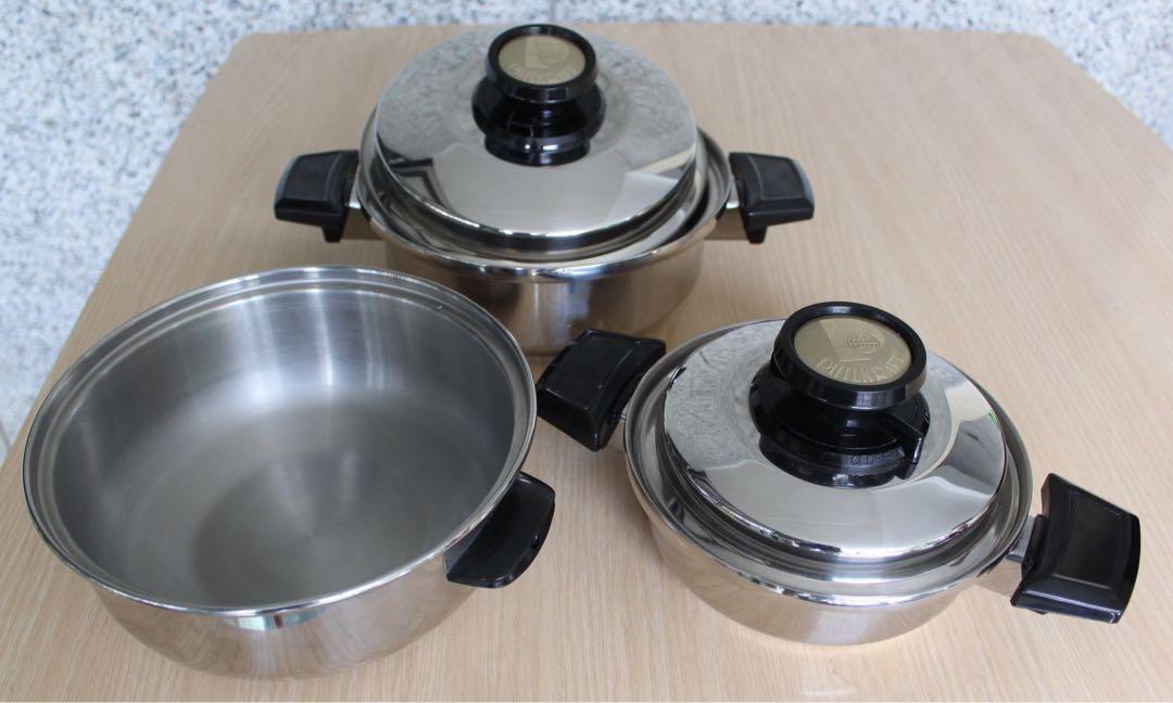 PHILKRAFT 22 Piece Set 5 Ply Stainless Cookware, Furniture & Home ...