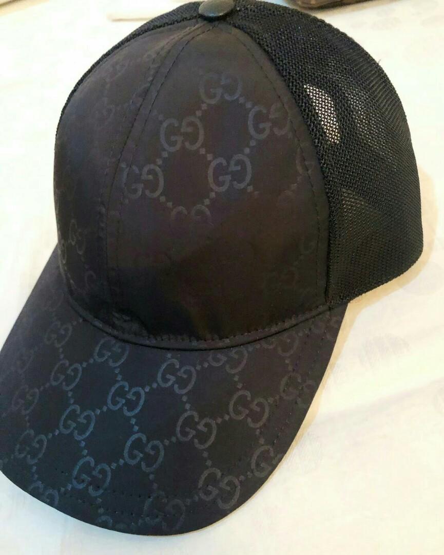 black gucci baseball hat