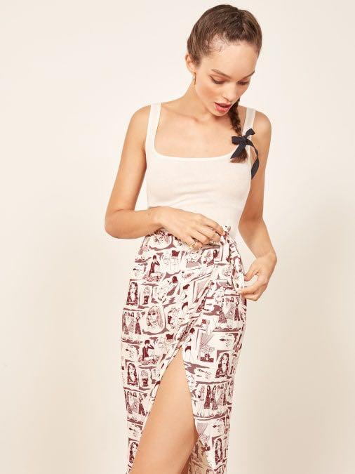 REFORMATION Chantelle Skirt Midi Wrap 