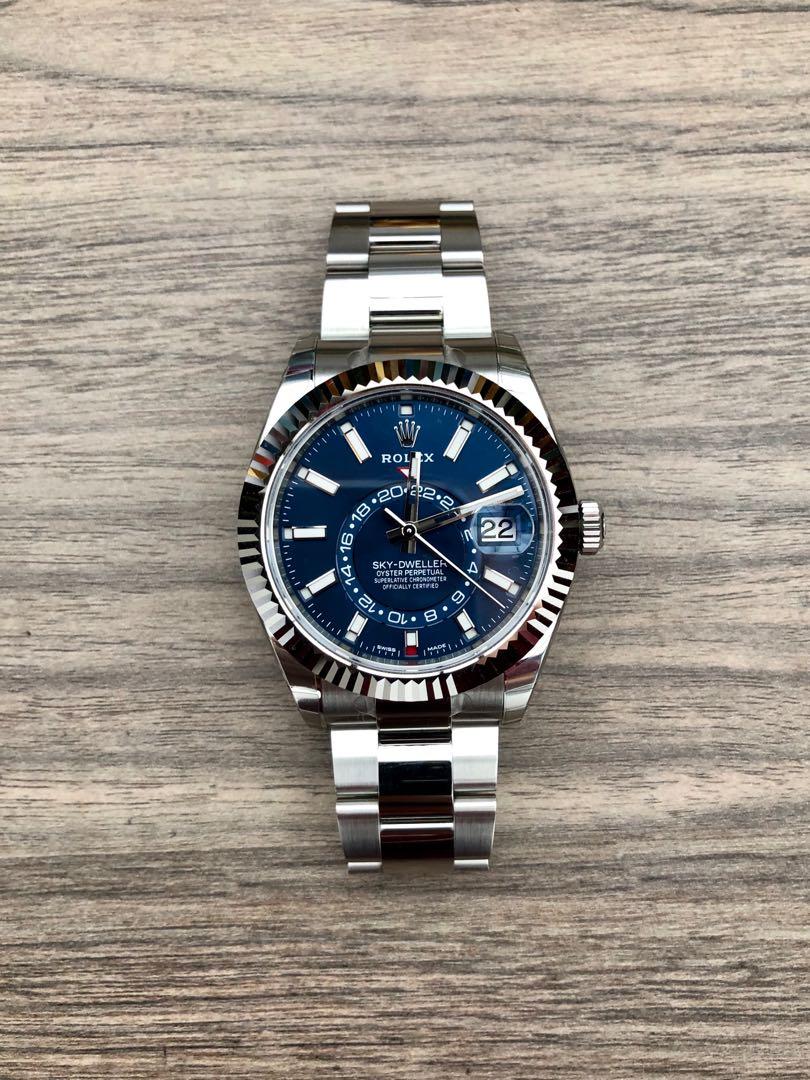 Rolex Sky Dweller Steel Blue Dial 