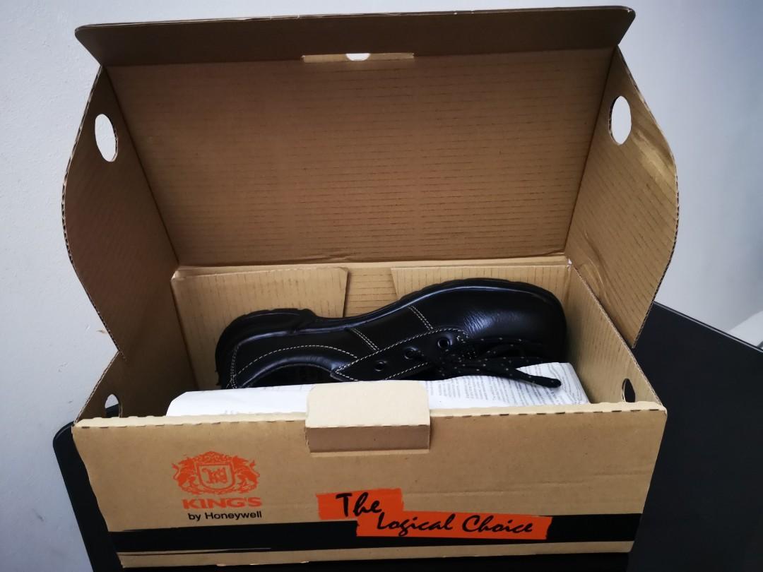 Safety Boots, king's kws80007, full grain leather laced shoe., Men's
