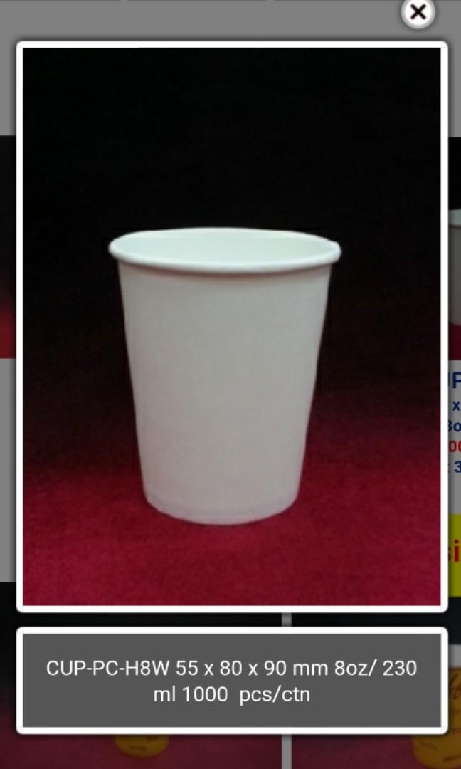 SKP Coffee Cup 8 oz 100 pieces, Furniture & Home Living, Kitchenware ...