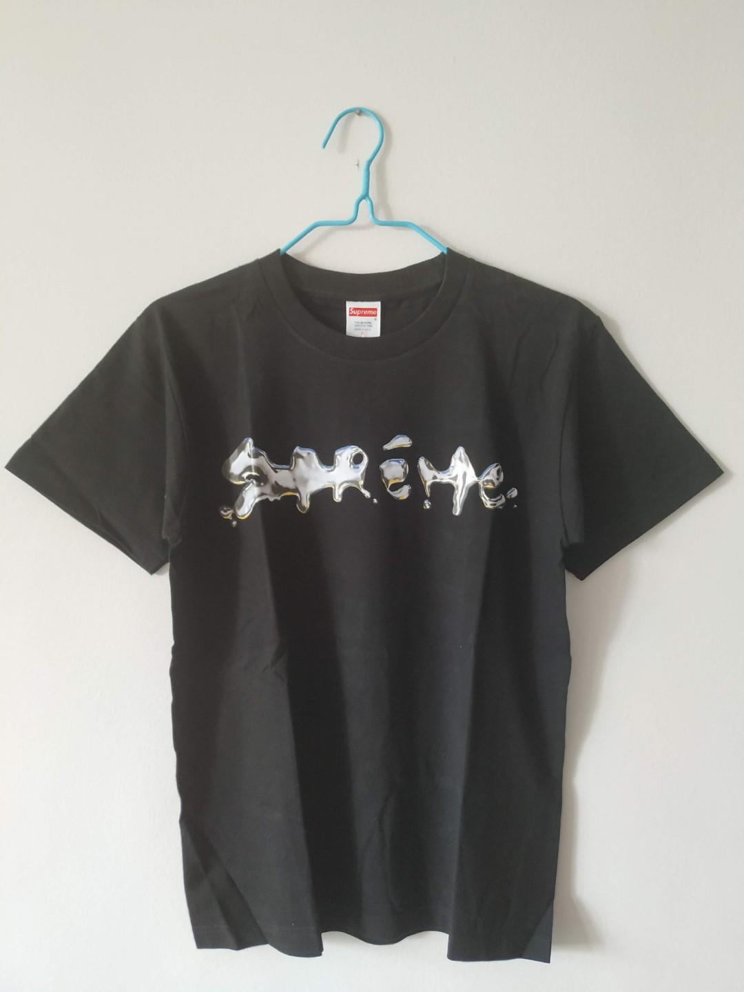 supreme liquid tee black