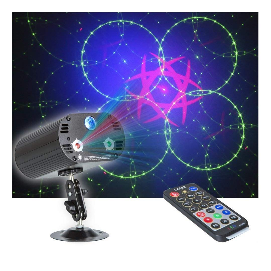 Party Lights Dj Disco Light Rgb 3 Lens 36 Patterns Projector