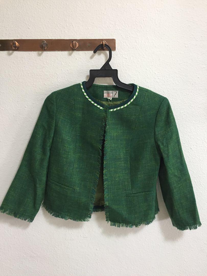 Vintage Green Todd Oldham Jacket Women S Fashion Clothes