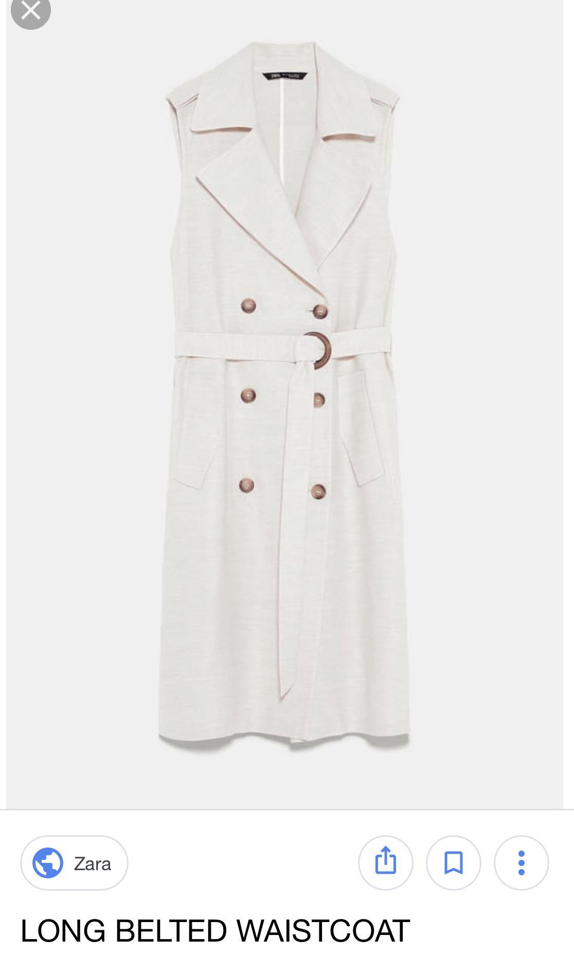 long belted waistcoat