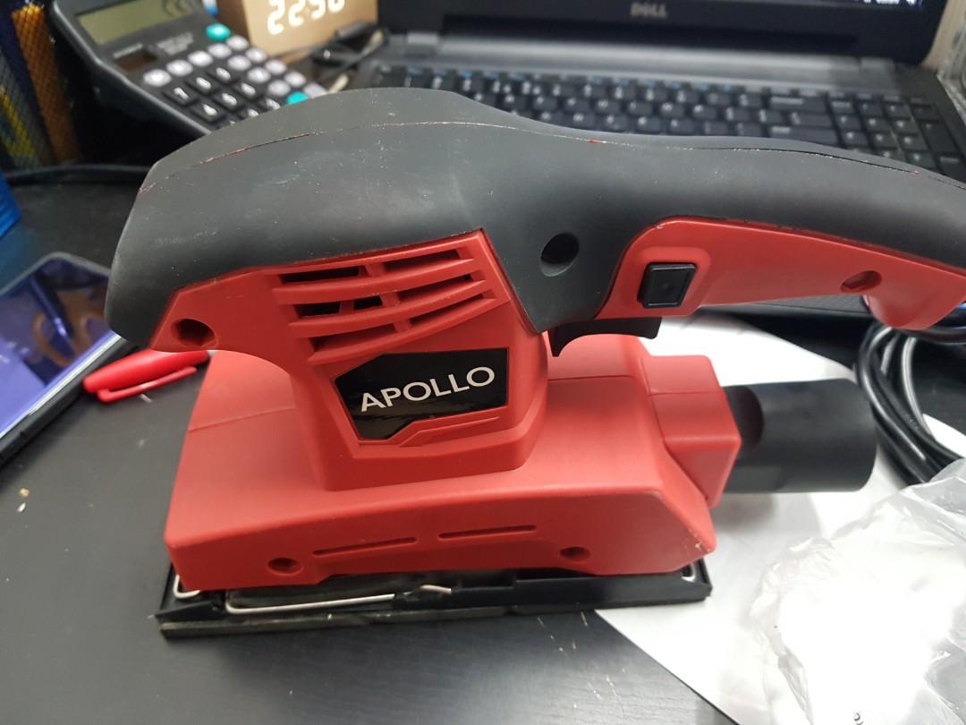 1133) HiSpec 135 Watt 1/3 Sheet Orbital Sander with 9 Piece Sand Paper