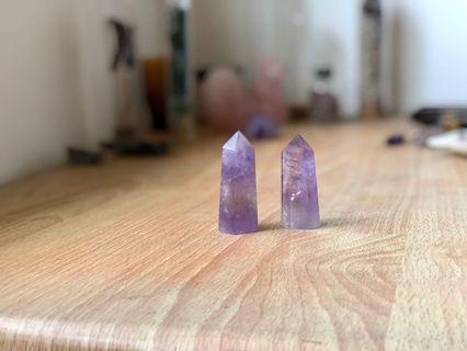 [2 Points lot] Small Amethyst Crystal Point
