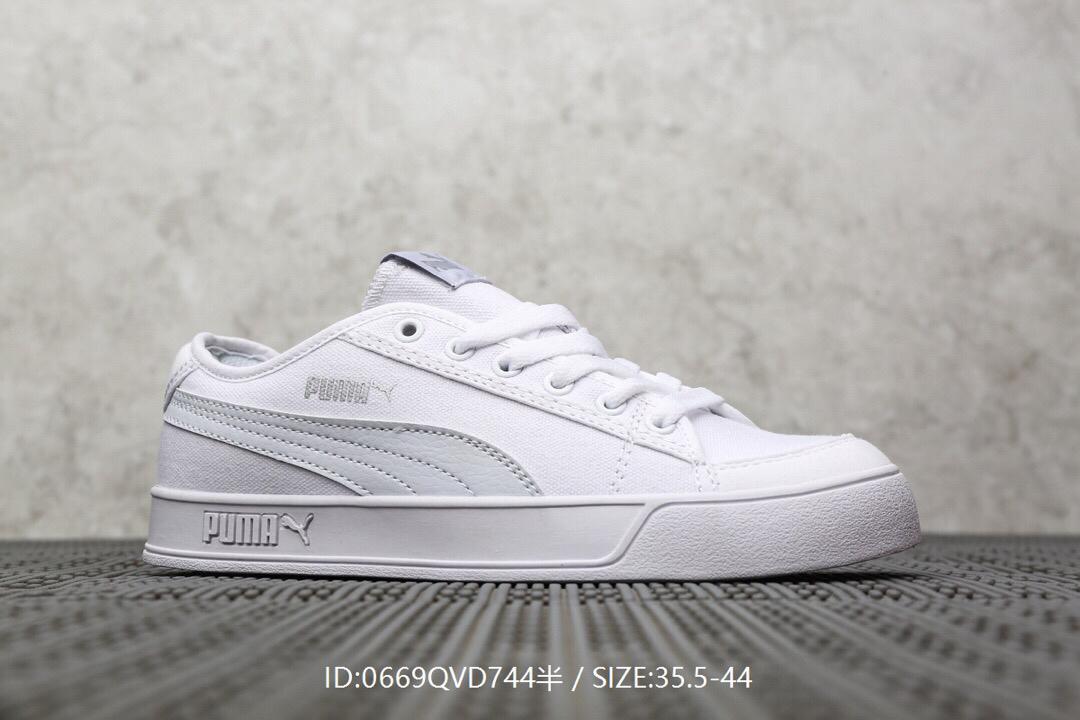 Puma smash v2 clearance vulc cv white