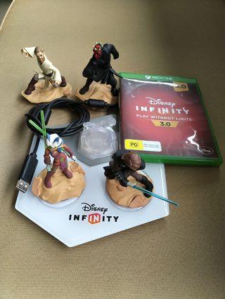 Disney Infinity Star Wars Starter + 2 other figurines