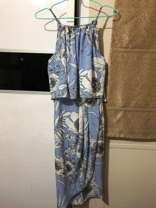 MDS floral wrap dress size XS