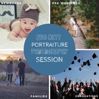 $50 nett Professional Portraiture Photography Session