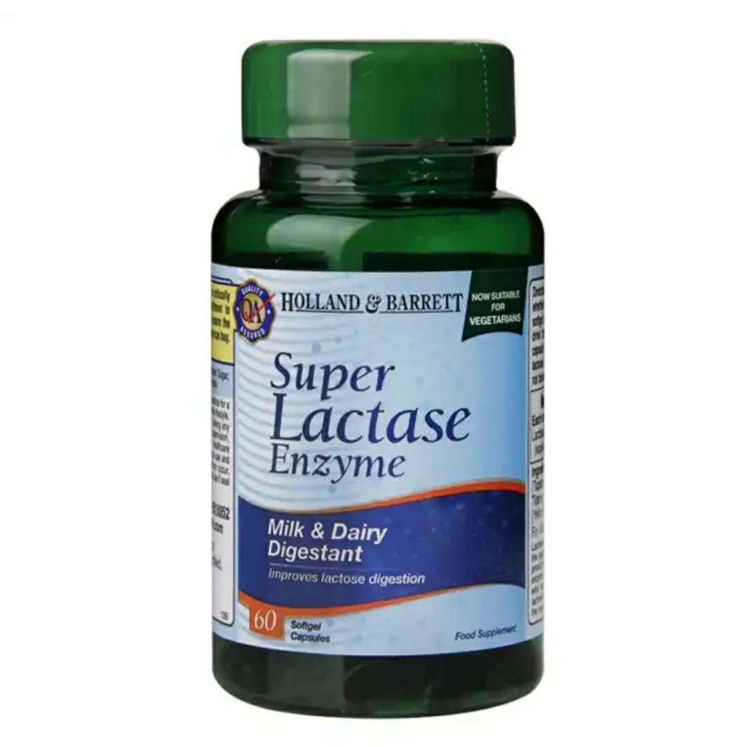[英國代購] Holland & Barrett 超級乳糖酶 Super Lactase Enzyme 60 Capsules 125mg