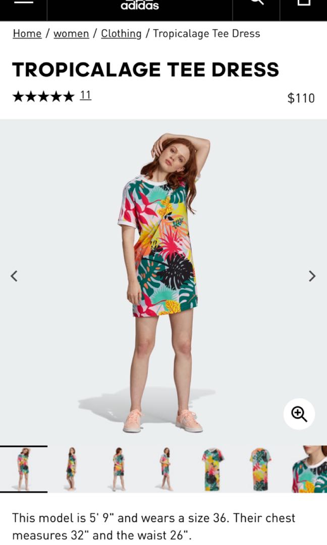 adidas tropicalage tee dress