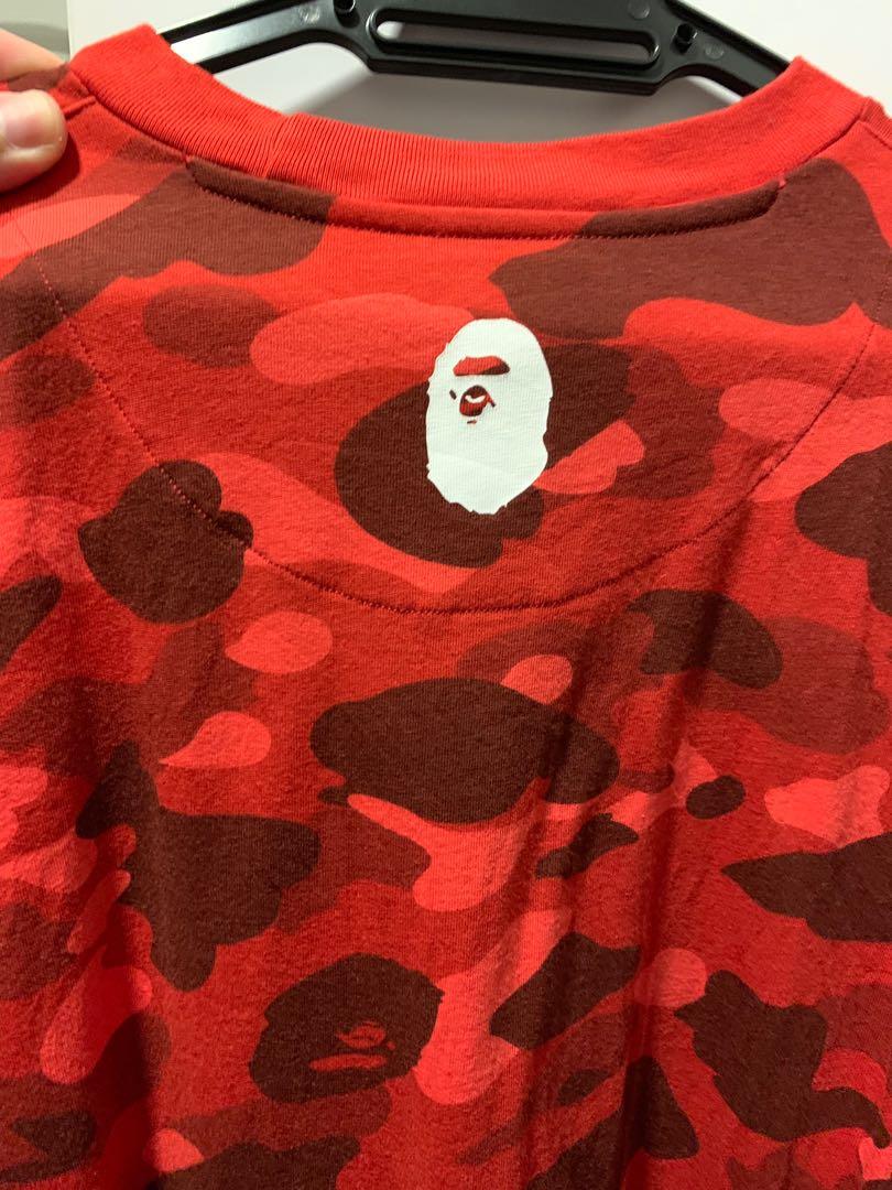 Bape x adidas adicolor tee raw red sales