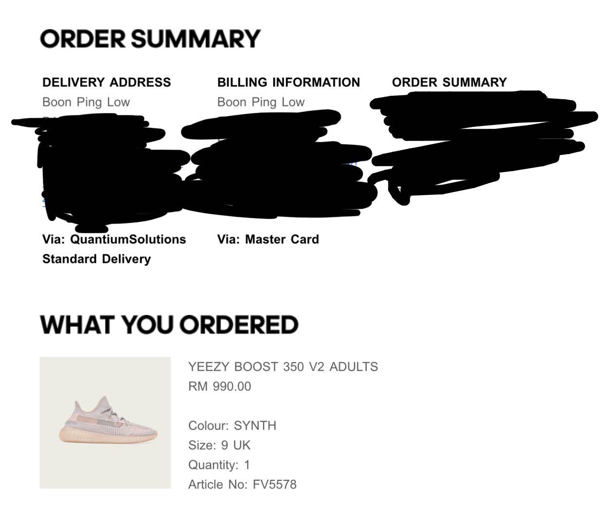 ADIDAS YEEZY BOOST 350V2 ADULTS SYNTH Men s Fashion Footwear