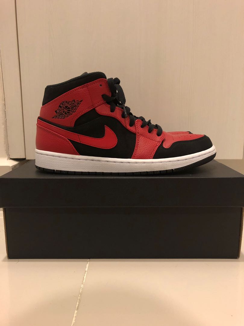 Air Jordan 1 mid reverse bred, Men's 