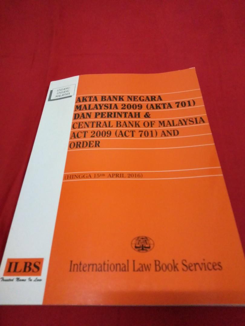 Akta Bank Negara Central Bank Of Malaysia Act 2009 Textbooks On Carousell