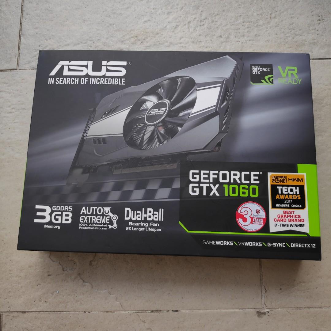 ASUS GTX 1060 3GB Phoenix Computers Tech Parts Accessories