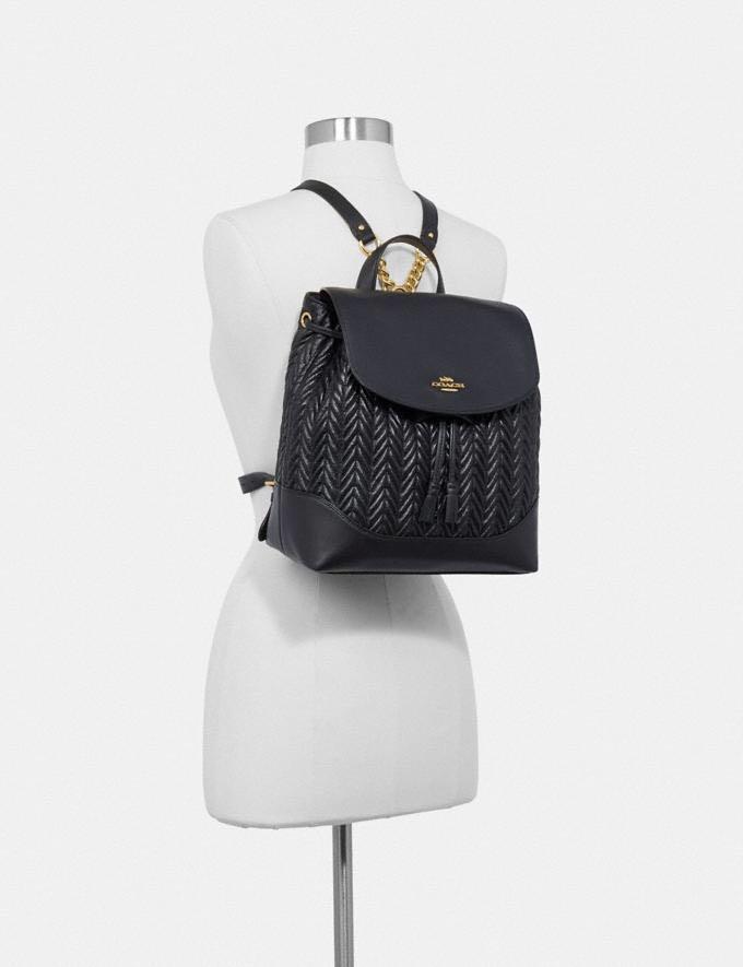 AUTHENTIC COACH ELLE BACKPACK WITH QUILTING COACH F72842
