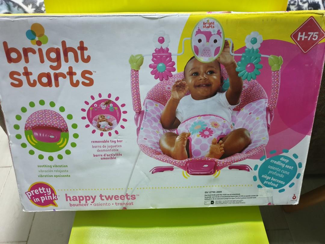 Bright starts happy tweets bouncer sales