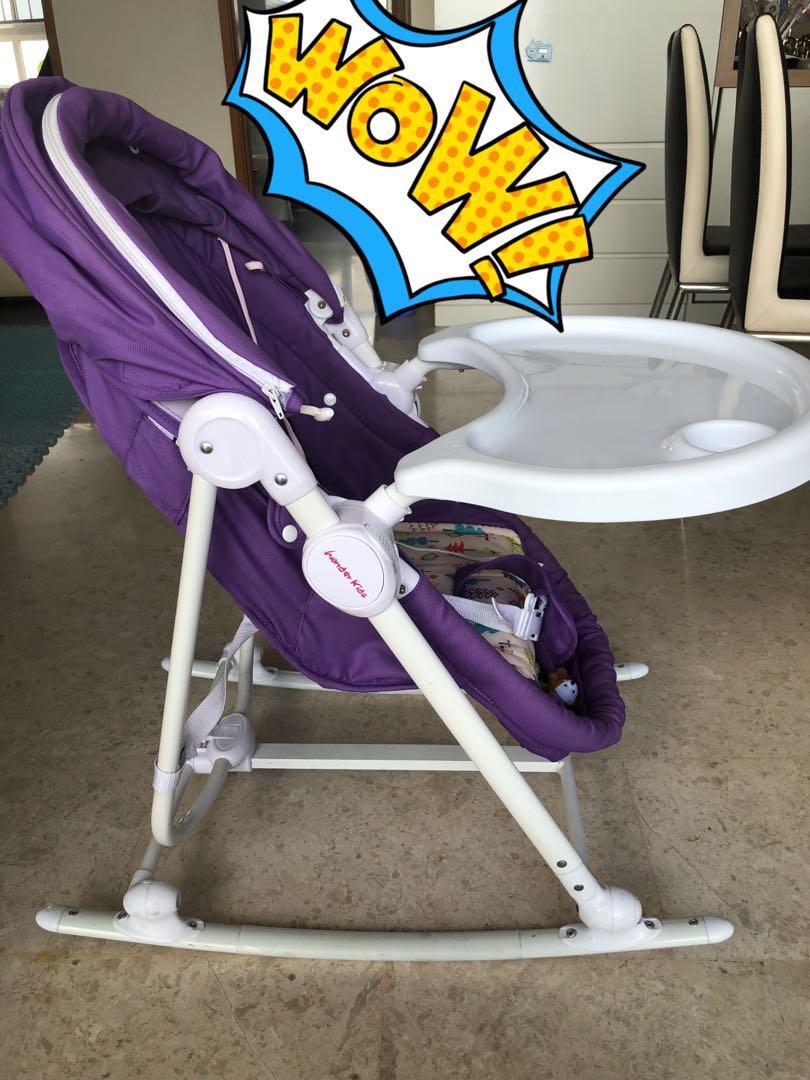 purple baby bassinet
