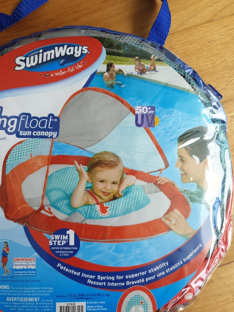 Baby Spring Float With Sun Canopy, Babies & Kids, Infant Playtime on