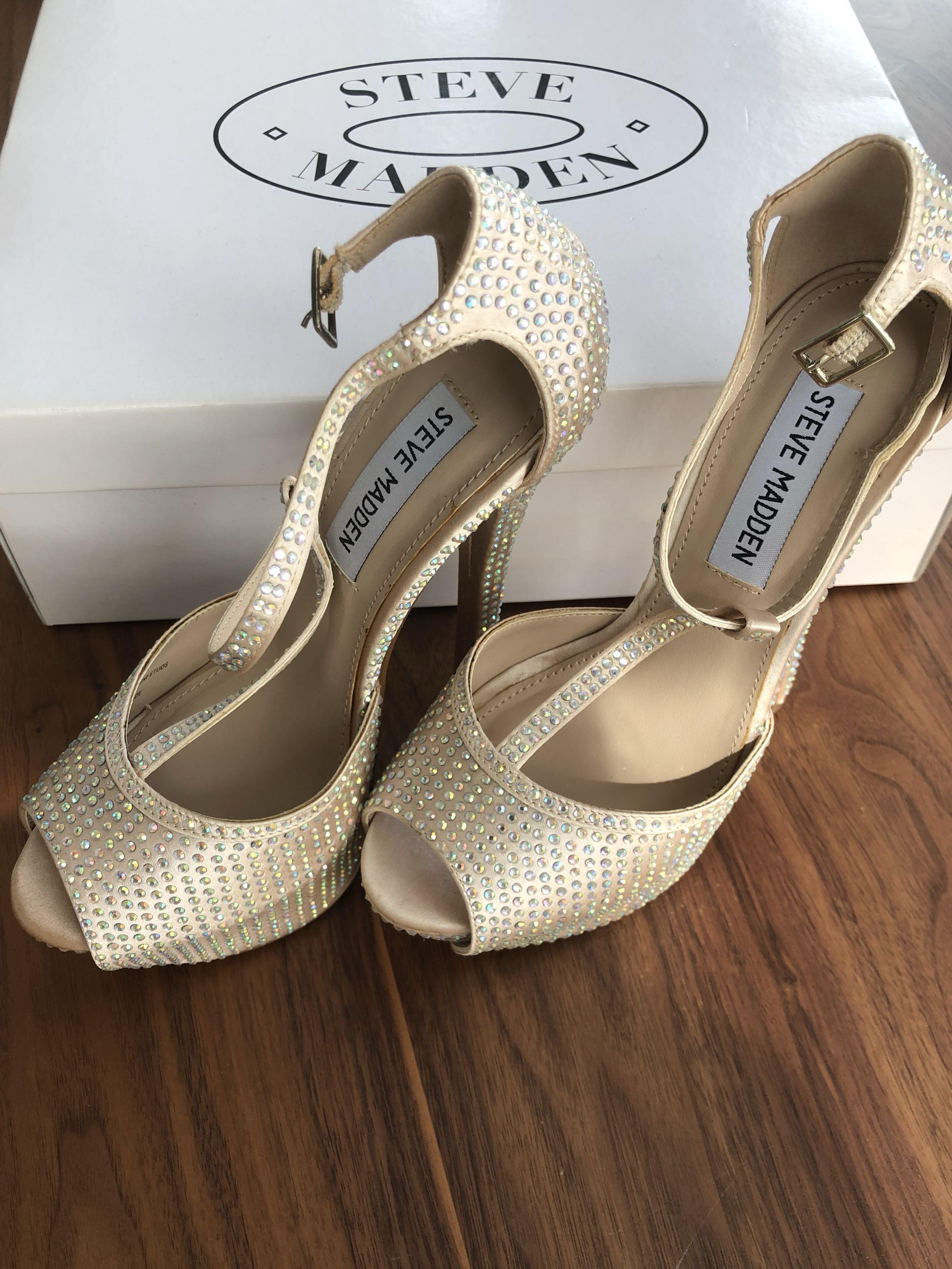 steve madden ivory heels