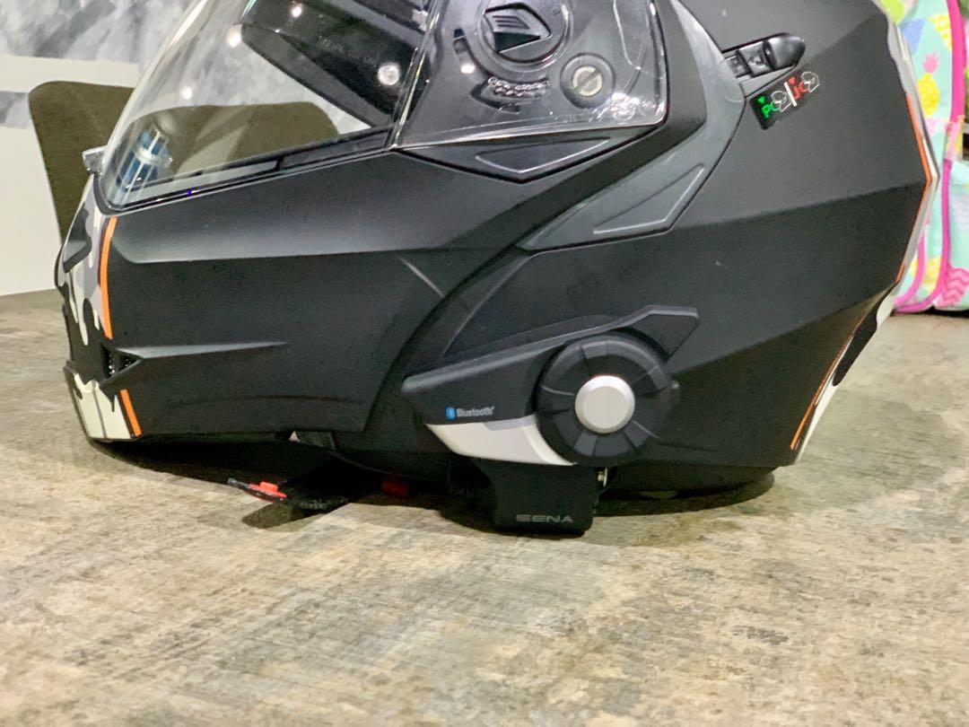 Caberg Duke helmet with SENA EVO 20S bluetooth comms system