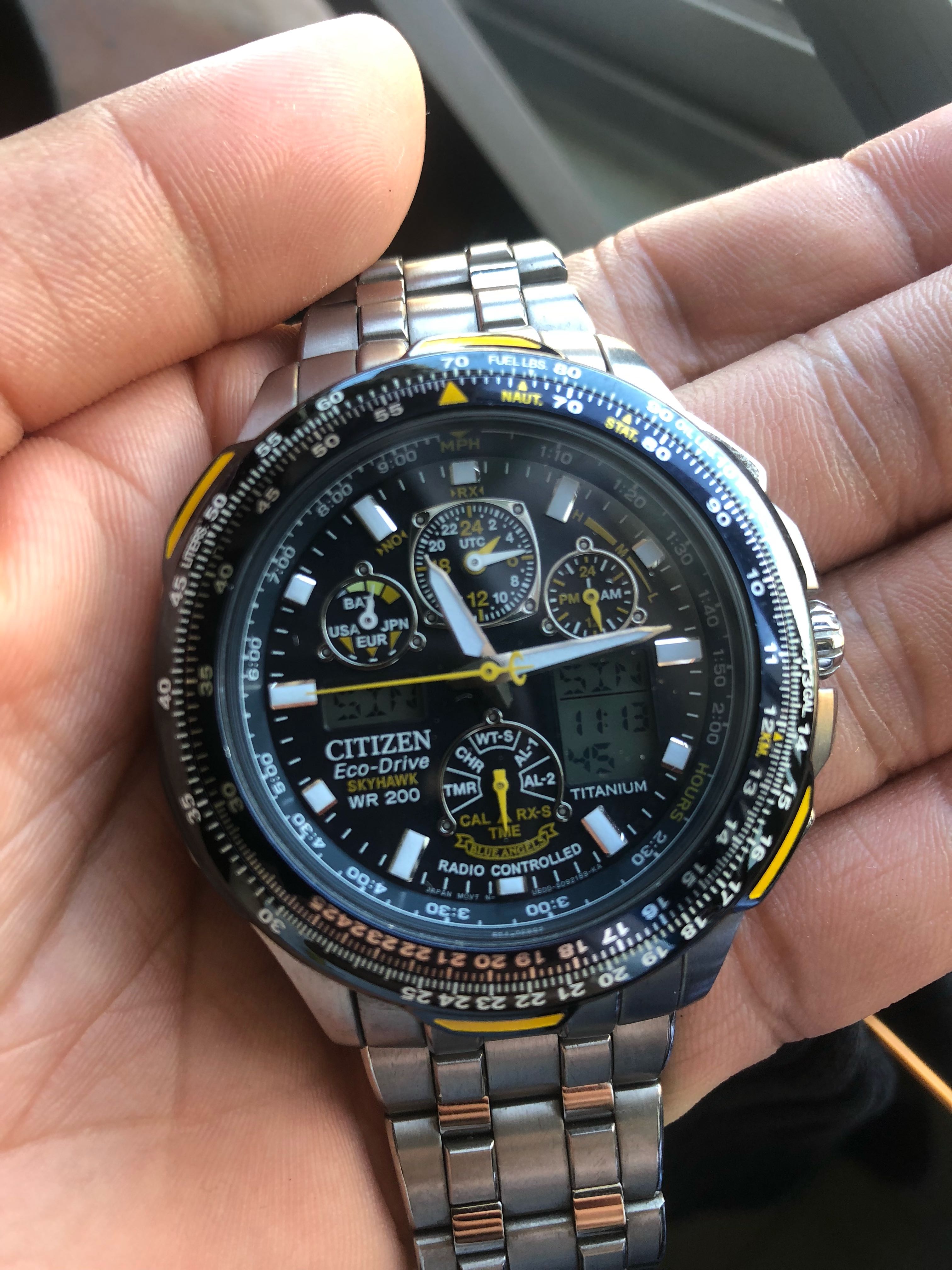 Citizen skyhawk outlet titanium watch