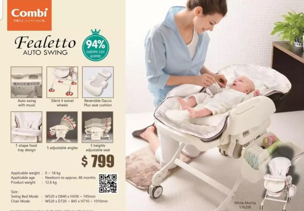 Combi Parenting Station Fealetto Auto Swing Baby Swing Chair Baby