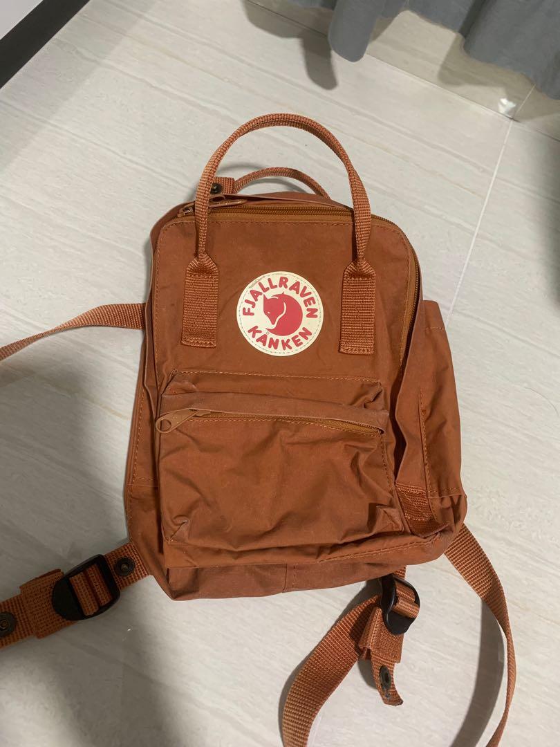 Fjallraven Kanken Mini Burnt Orange Women s Fashion Bags Wallets Backpacks on Carousell