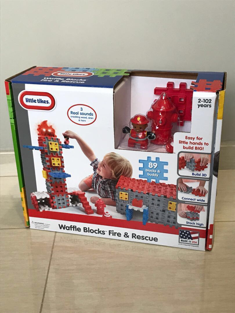 little tikes waffle blocks fire & rescue