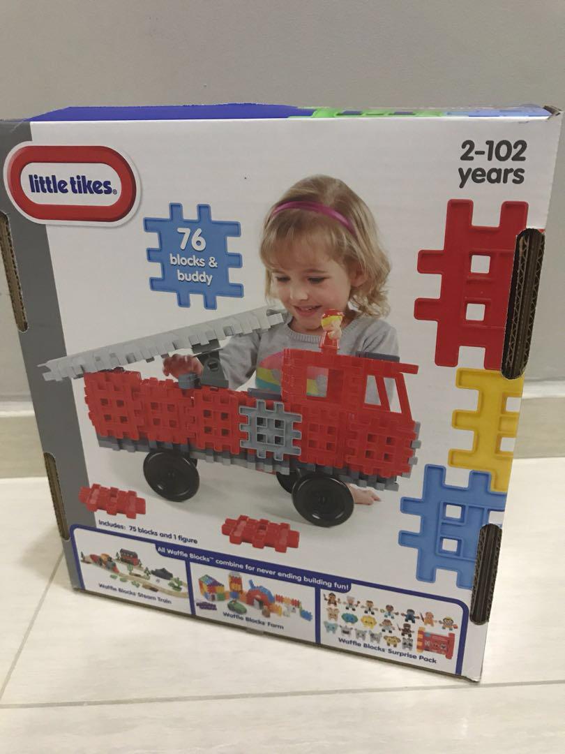 little tikes waffle blocks fire truck